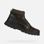 Load image into Gallery viewer, Side view of brown leather winter boot. Has laces and is glossy. Made of leather and suede. Is fully waterproof.
